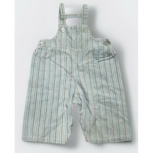 Vintage baby overalls Mint‎ Green gray Blue Brown Corduroy Button 1960s HANTEX